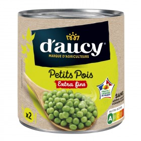 Petits pois  D'AUCY extra fins bte 1/2280 G (B)