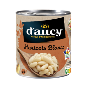 Haricots blancs D'AUCY prepares bte4/4 500 G RD** (B)