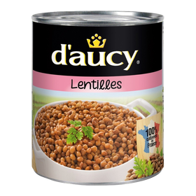 Lentilles preparees D'AUCY 4/4 bte530 G (B)