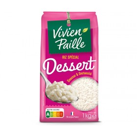 Riz VIVIEN PAILLE  rond blanc "spécial dessert" 1 KG (B)