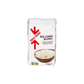 Riz long PRIX MINI  sachet 1 KG* (B)