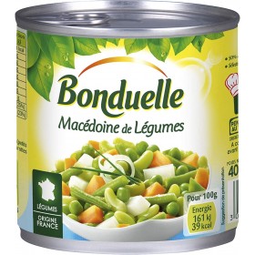 Macedoine BONDUELLE de legumes bte 1/2 265 G (B)