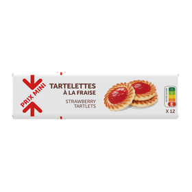 Biscuit PRIX MINI  tartelette fraise 200 G (PTOP) (B)