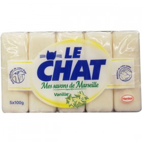 Savon de marseille LE CHAT 100g  Vanille x5 G (B)