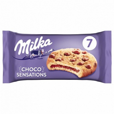 Biscuits MILKA  sensations coeur choco fondant 182 G (B)