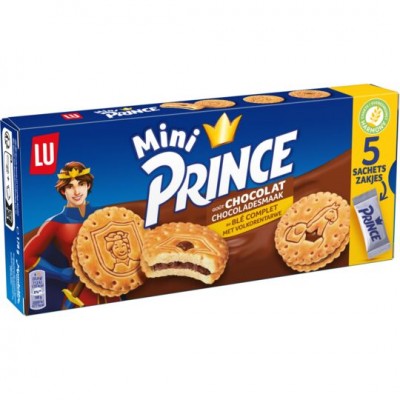 Biscuits LU  prince mini choco 178 G RD (B)