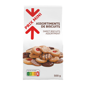 Biscuit PRIX MINI  assortiment scht 500 G nv (B)