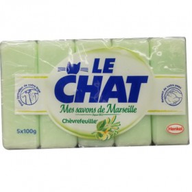 Savon de marseille LE CHAT 100g Chevrefeuille x5 G (B)