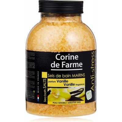 Sels de bain vanille CORINE F.  Anti Stress 1,3 kg G (B)