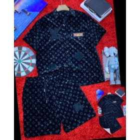 copy of Chemise Noire Gucci Col Mao et Short