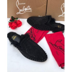 Babouche Christian Louboutin Pik Boat Noir