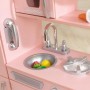 Le jeu de cuisine vintage KidKraf en bois rose pour enfants