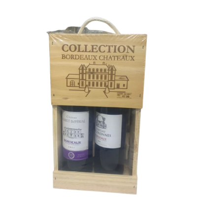 Collection Bordeaux 2x75cl en Coffret Bois