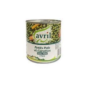 Cartons 12x400G Petits Pois Avril