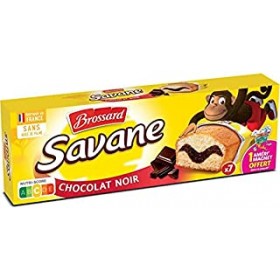 Gâteau BROSSARD savane marbre chocolat lait pocket x7 210 G (B)