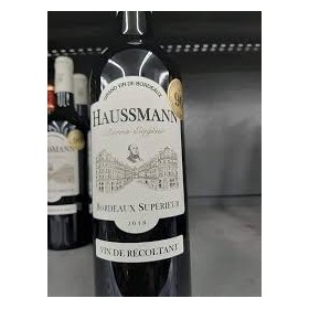 HAUSSMANN BARON EUGENE, BORDEAUX SUPERIEUR 2018, 13,5% 75cl