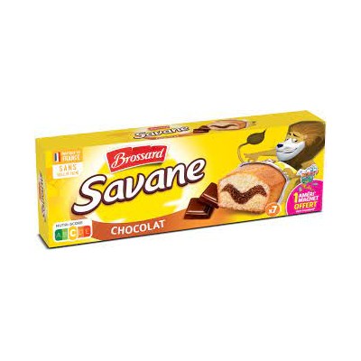 Gateau BROSSARD savane pocket pepite de chocolat pqt 210 G (B)