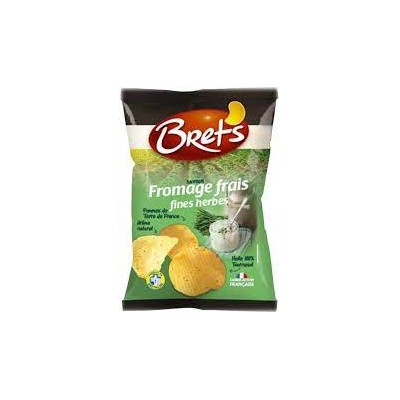 BRET'S Chips ondulées saveurs fromage frais fines herbes 125 G (B)