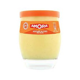 Moutarde AMORA mi-forte verre de table colore 230 G (B)