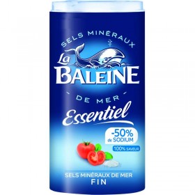 Sel fin LA BALEINE  essentiel 50% sodium 350 G (B)