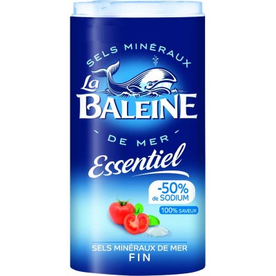Sel fin LA BALEINE essentiel 50% sodium 350 G (B)
