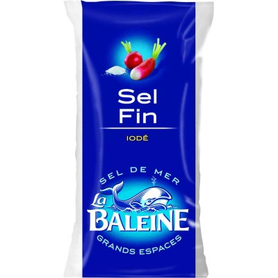 Sel fin LA BALEINE  iode scht 500 G (PTOP) (B)