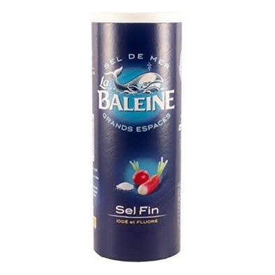 Sel fin LA BALEINE  iode & fluore 750 G. (B)