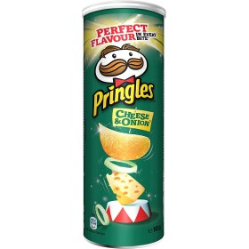 Snack sale PRINGLES  au gout cheese & onion 165 G (B)