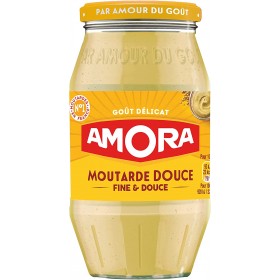 Moutarde AMORA douce bocal 435 G (B)