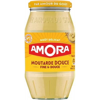 Moutarde AMORA douce bocal 435 G (B)