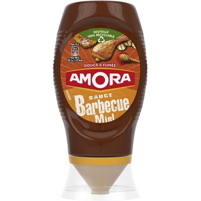 Sauce AMORA barbecue miel flacon souple 282 G nv (B)